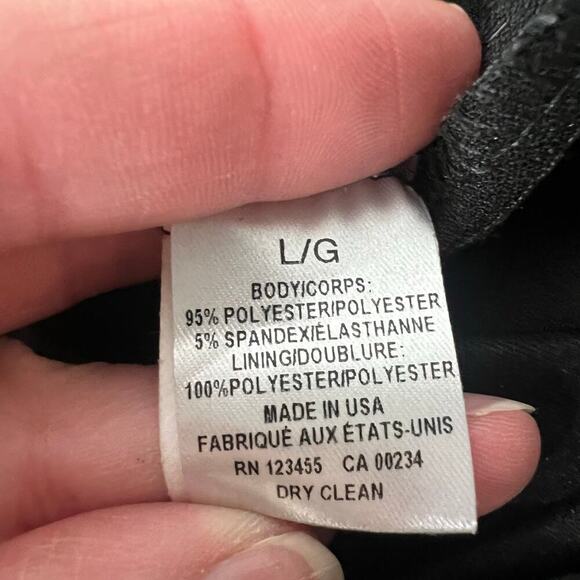 Design Lab Women's Black Jumpsuit Size Large Sleeveless Layered Pockets Flowy - Picture 10 of 10